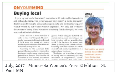 ON YOUR MIND- Buying local